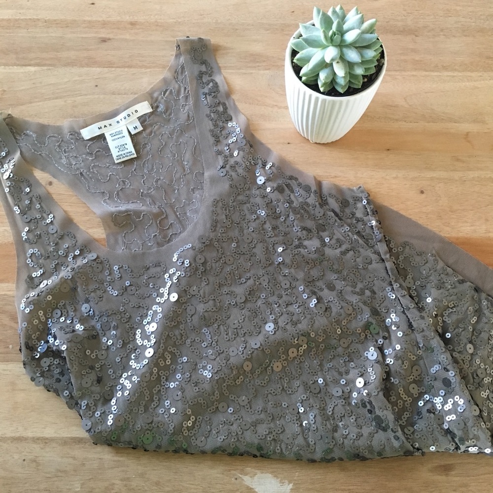 Silver / Smoke Gray Sequence Tank Top